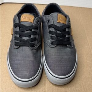 Vans Men's Charcoal and Black Sneakers
